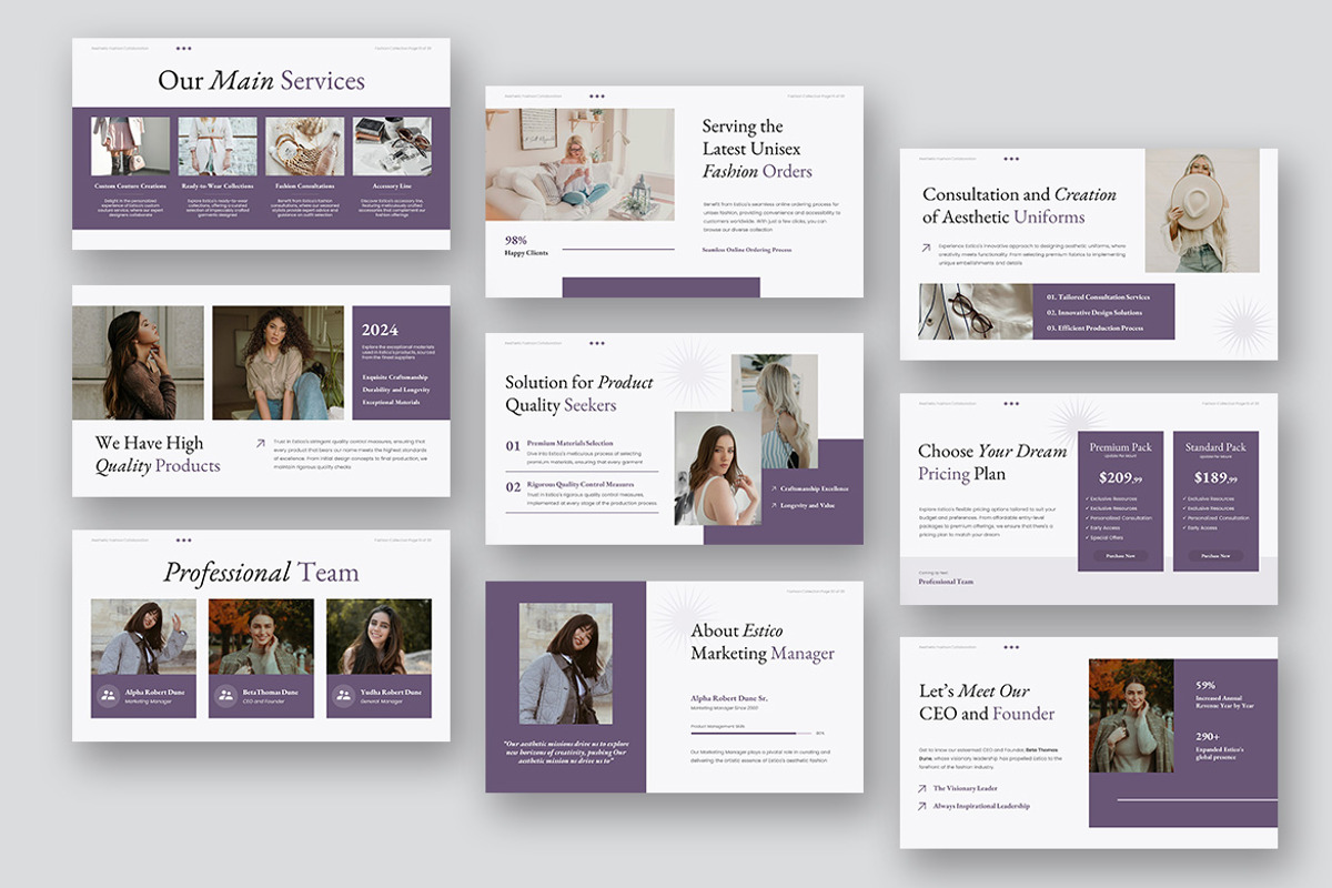 Estico Aesthetic Fashion GSlides, a Presentation Template by kerismaker (Photo 5 of 10)