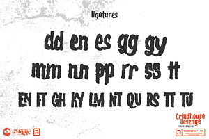 Grindhouse Revenge - Font