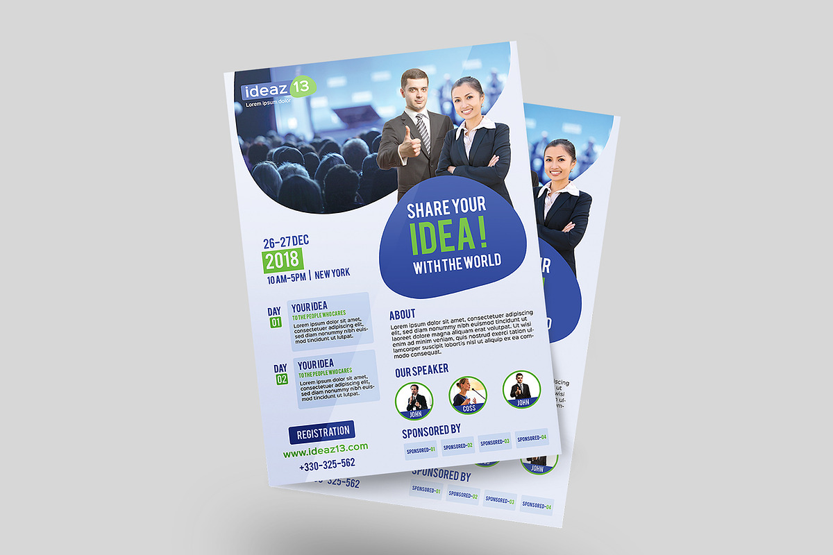 Conference Corporate Flyer, a Flyer Template by ideaz_sabbir (Photo 2 of 4)