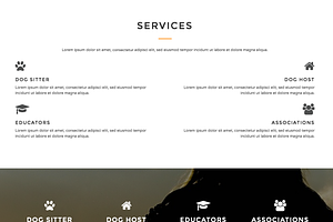 DOG SERVICES - HTML Template