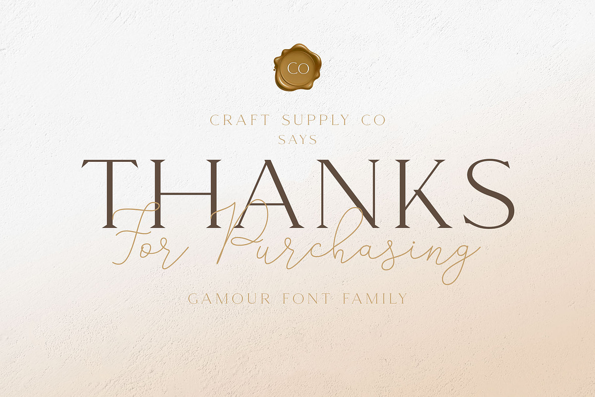 Gamour - Elegant Serif Font + Bonus, a Serif Font by Craft Supply Co. (Photo 9 of 10)