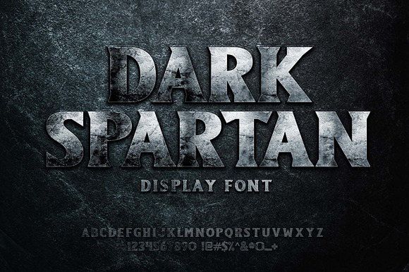 Dark Spartan Display Font preview 7