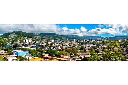 Skyline of Tegucigalpa, the capital, an Architecture Photo by Leonid Andronov
