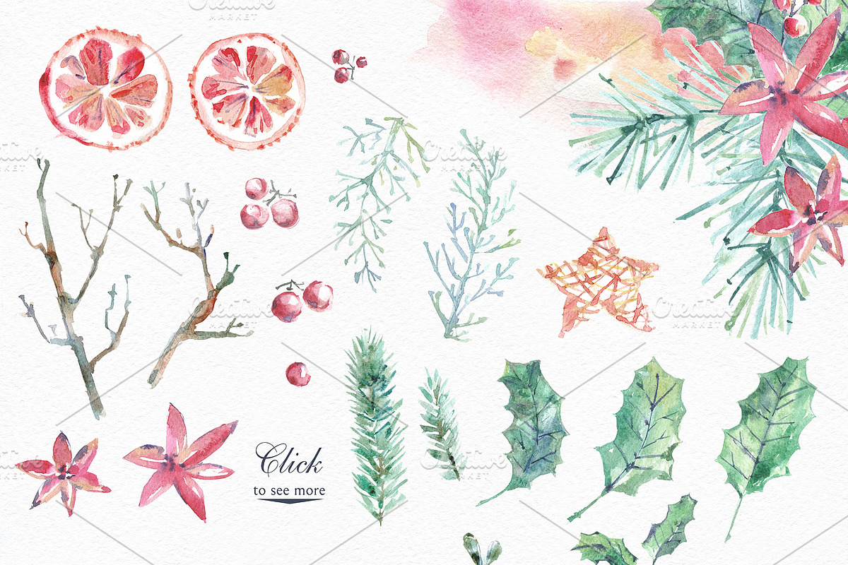 Cozy CHRISTMAS. Graphic kit, a Decorative Illustration by Dinkoobraz (Photo 10 of 11)