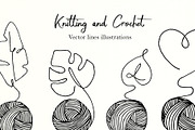 Knitting doodle collection, an Object Graphic by made by Tanya (Thumbnail 1 of 3)