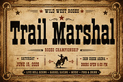 Trail Marshal - Western display font, a Sans Serif Font by Wow Magic (Thumbnail 3 of 5)
