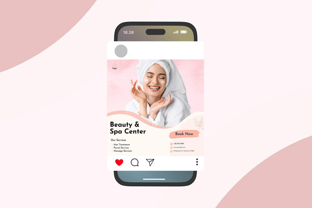 Beauty Salon Instagram Templates, a Social Media Template by Adored Templates (Photo 3 of 10)