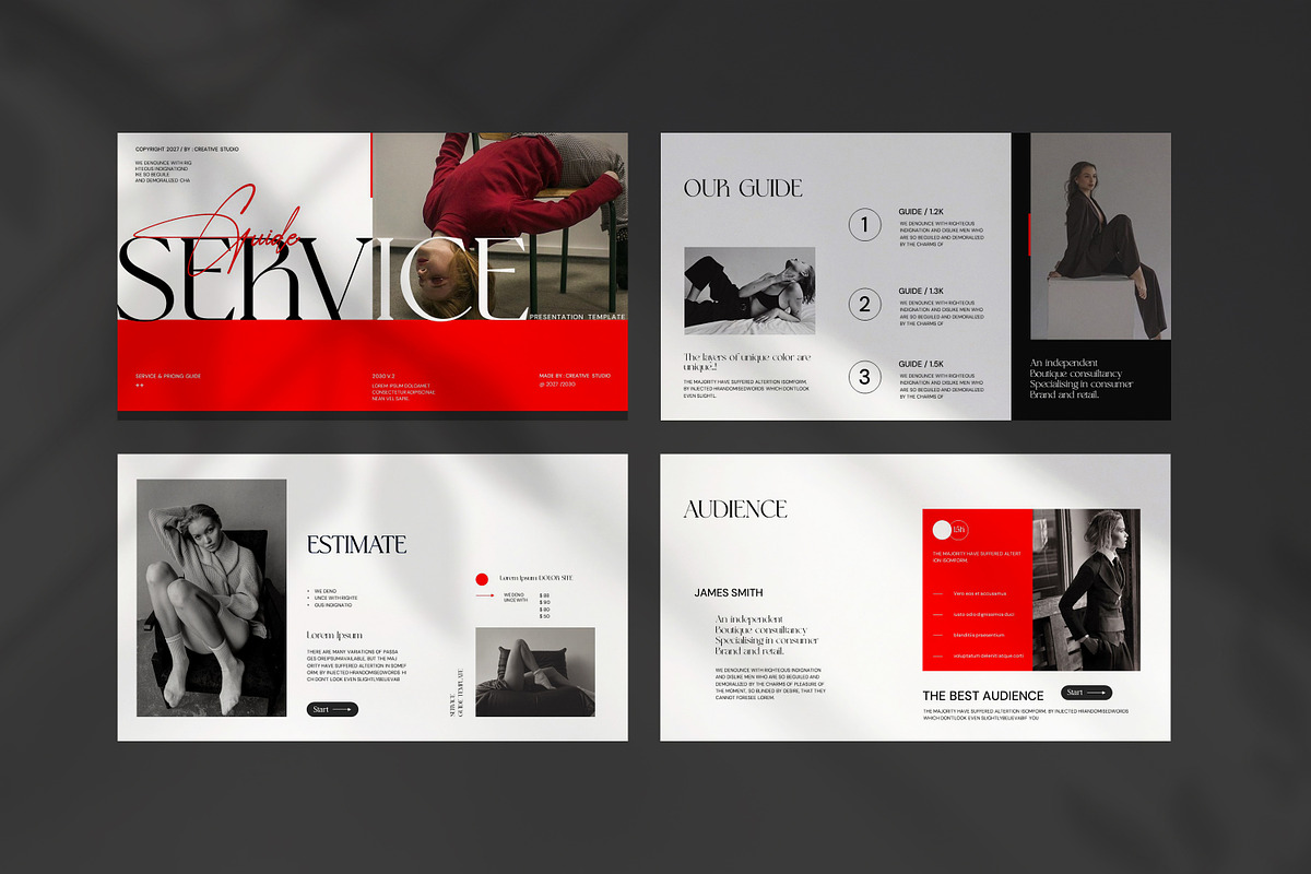 Service Guide Presentation Template, a Presentation Template by ...