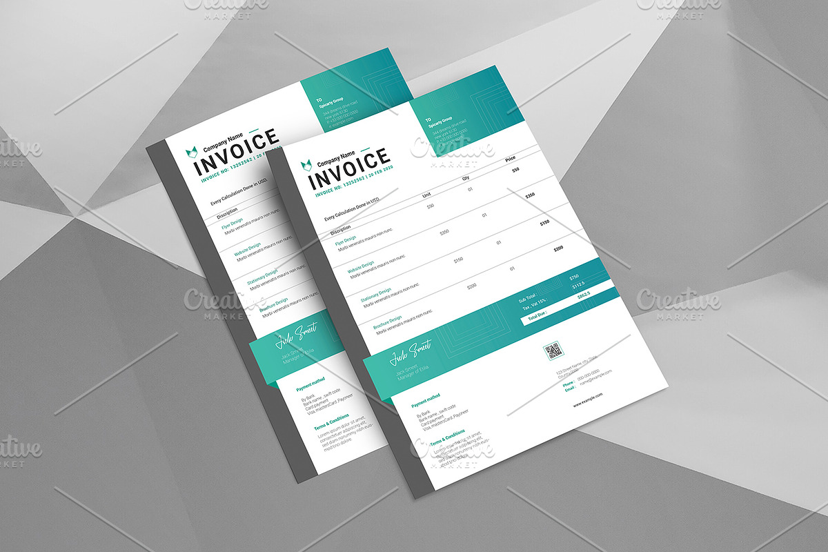 Invoice V22, a Stationery Template by Template Shop
