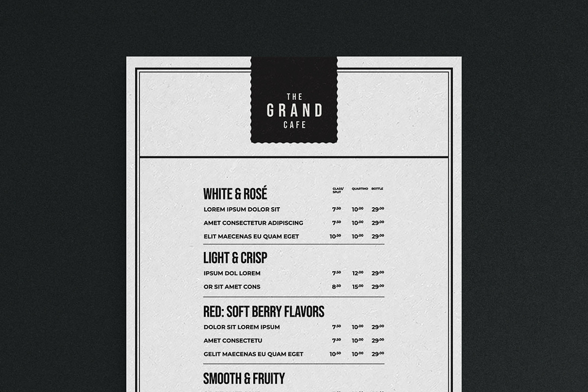 Menu Template, a Flyer Template by BrandPacks (Photo 3 of 6)