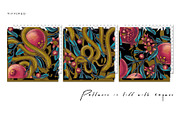 POMEGRANATE EDEN - patterns & motifs, a Decorative Illustration by Liiafis (Thumbnail 3 of 15)