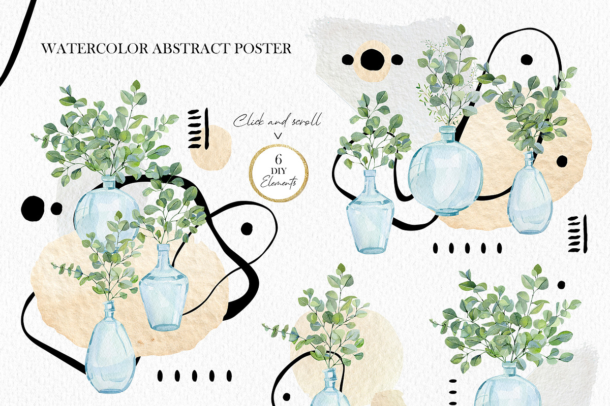 Watercolor EUCALYPTUS Greenery plant, a Decorative Illustration by AnnaTkachi (Photo 9 of 11)