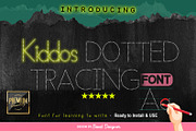 Kiddos Learning Dotted Font, a Handwritten Font by Beast Designer (Thumbnail 1 of 2)