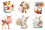 Watercolor Spring Animals Clipart, an Illustration by Dream Creation (Thumbnail 3 of 7)