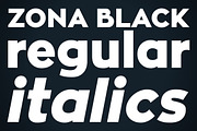 Zona Black, a Sans Serif Font by Kostas Bartsokas (Thumbnail 2 of 5)
