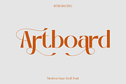 Artboard Modern Sans Serif Font, a Sans Serif Font by Luna Shop (Thumbnail 1 of 9)