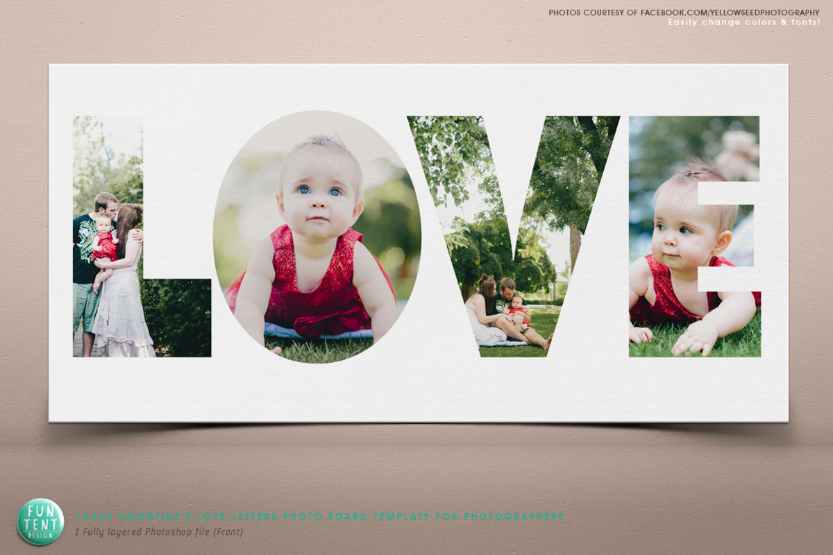 Valentines LOVE 10x20 Storyboard PSD, a Presentation Template by FUN TENT DESIGN