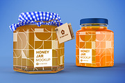 Honey Jar Mockup, a Cups & Container Mockup by Qaleb Studio (Thumbnail 4 of 13)