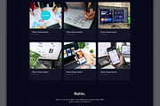 Portfolio UI Kit Dark Mode, a Landing Page Template by ArtGalaxy (Thumbnail 3 of 3)