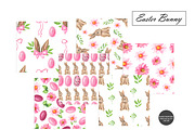 Easter Bunny Seamless Patterns, an Illustration by OlDm_Shop (Thumbnail 8 of 9)