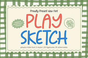 Play Sketch Playful Kids Font, a Script Font by Letterena Studios Script