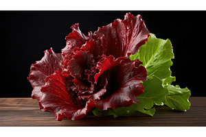 crisp red oak leaf lettuce ai, an Animal Photo by pikepicture