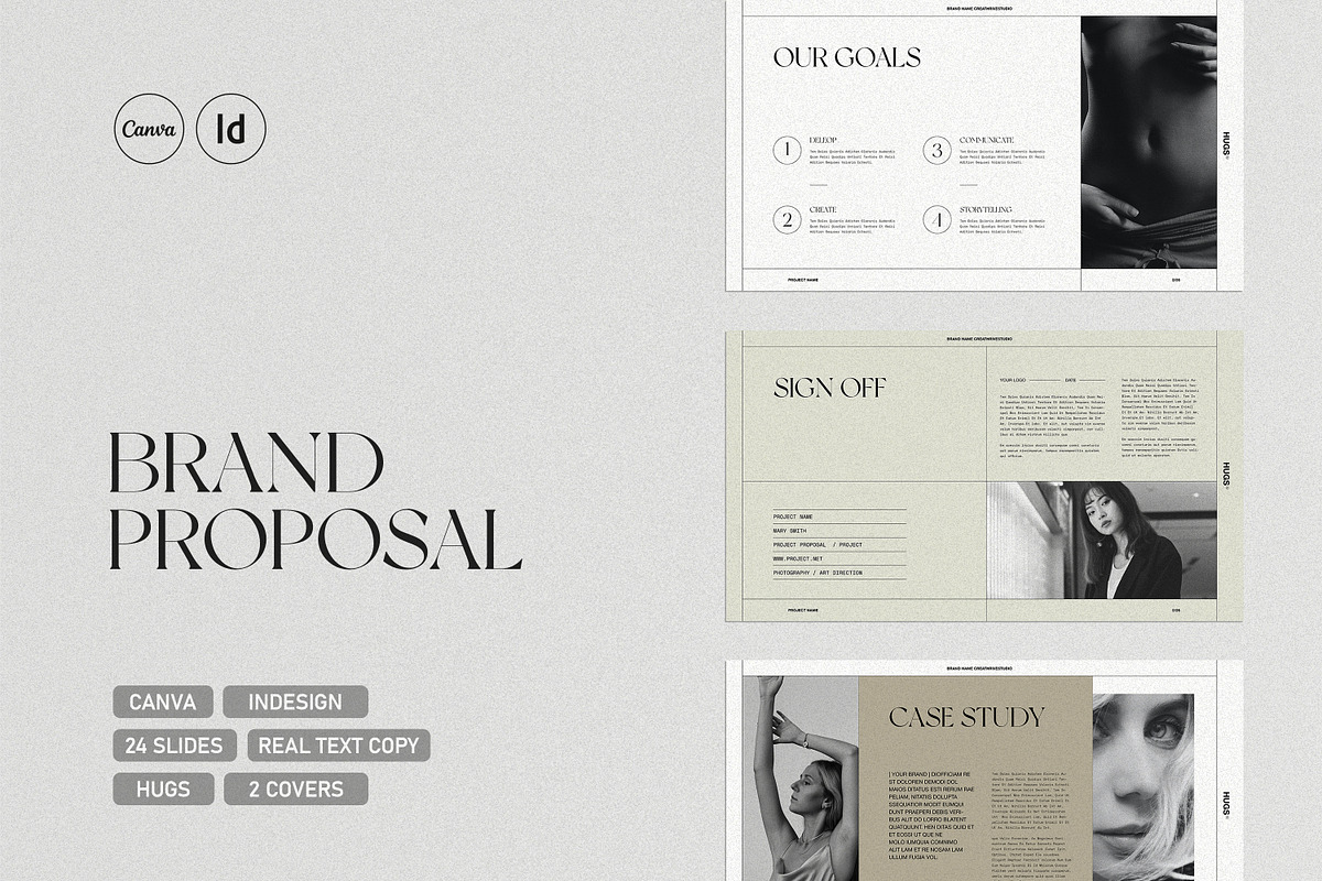 HUGS | Brand Proposal, a Presentation Template by creathrivestudio (Photo 6 of 12)
