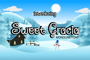 Sweet Gracia | Monoline Font