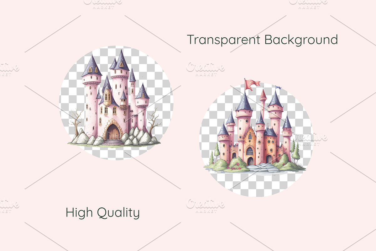 Fantasy Castle PNG Clipart, a Decorative Illustration by jvxvxnism (Photo 4 of 6)