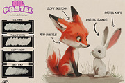Oil pastel brush bundle, a Brush Add-On by Studio.Valhalla (Thumbnail 2 of 9)