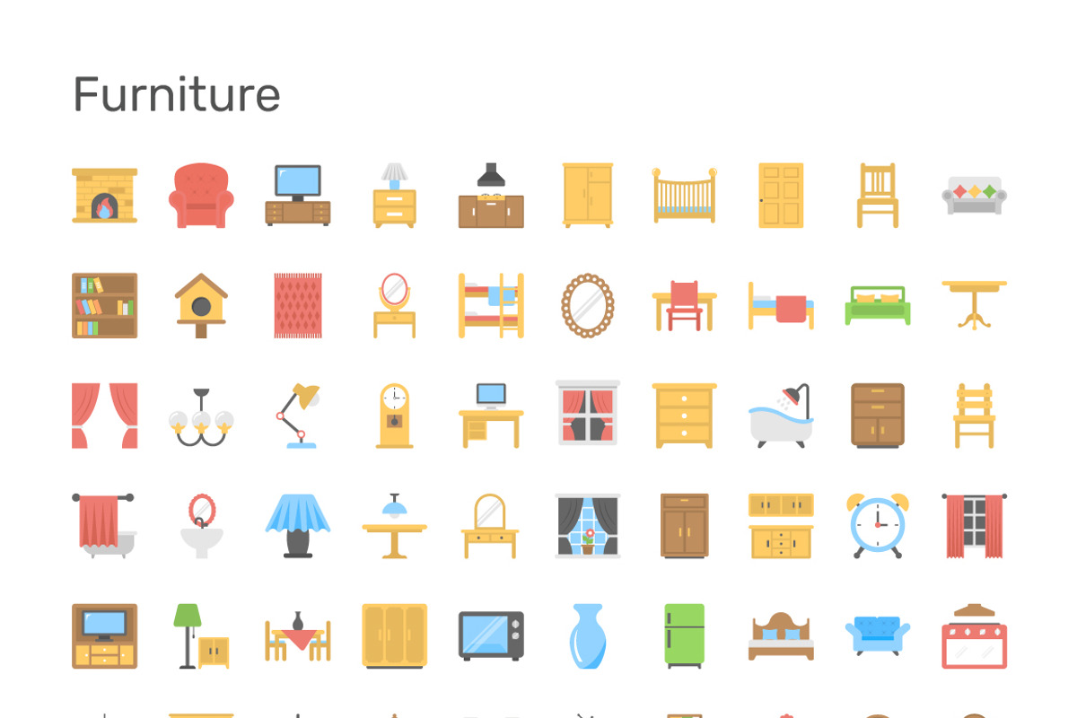 9690 Flat Icons Pack, an Outline Icon by Creative Stall (Photo 10 of 23)
