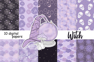 Witch Purple Pattern