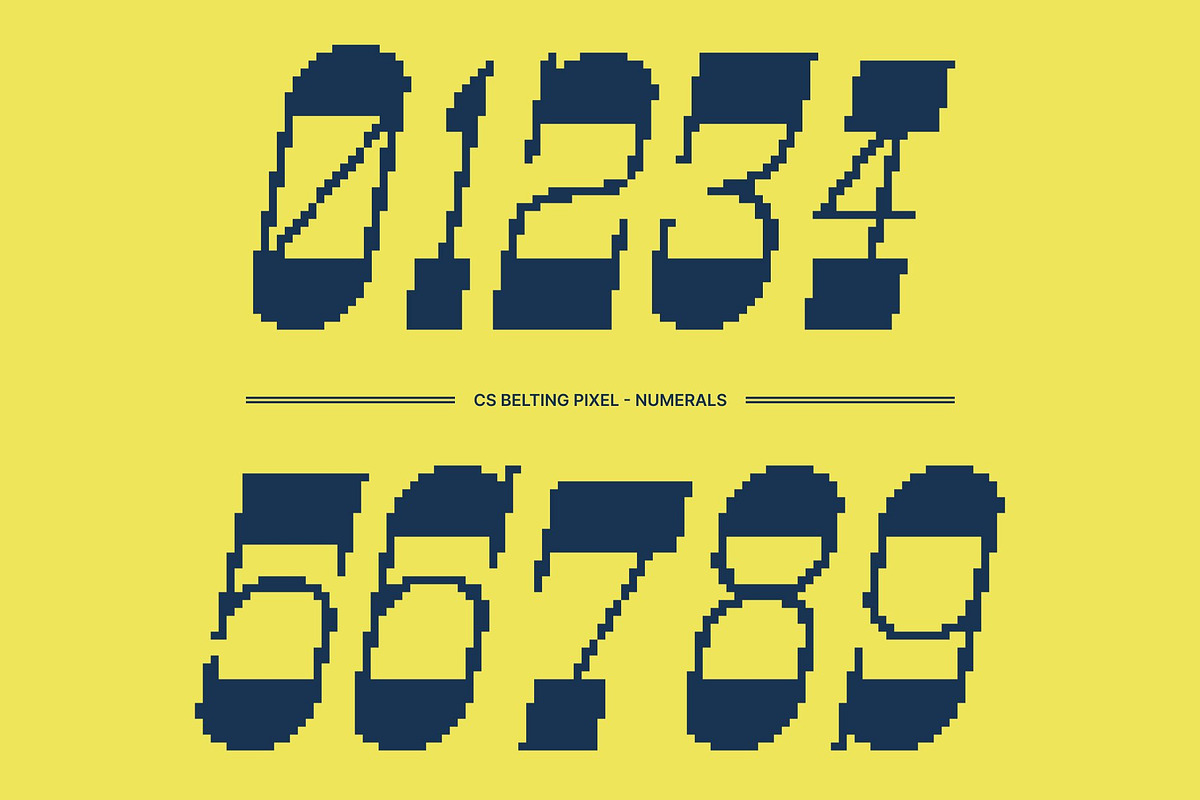 CS Belting Pixel, a Slab Serif Font by Craft Supply Co. (Photo 4 of 8)