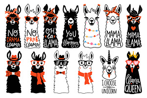 Big funny Llama set