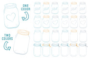Soft Blue Jar Vectors & Clipart, an Illustration by Amanda Ilkov (Thumbnail 3 of 4)