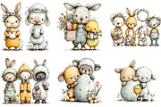 Whimsical Easter Clipart Png Bundle, an Illustration by Sublimation Artist (Thumbnail 6 of 7)