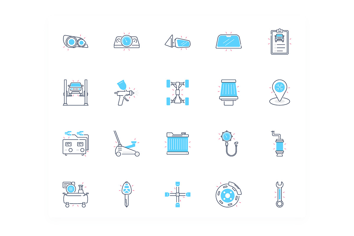 Car Garage Icons, an Icon by iconfield (Photo 3 of 5)