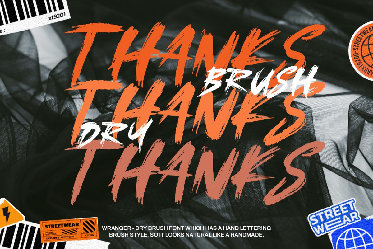 Wranger - Dry Brush Font, a Handwritten Font by Dhabee (Photo 3 of 16)