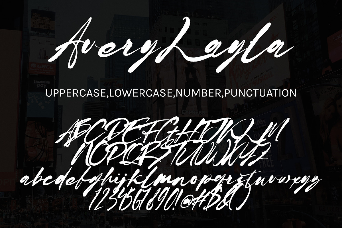 Avery Layla, a Handwritten Font by HaKi Studio (Photo 5 of 5)