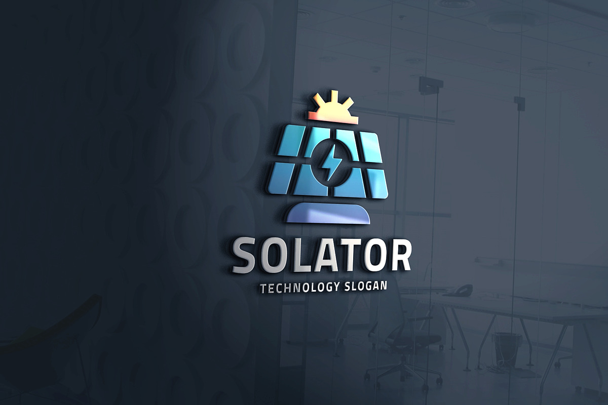 Solar Panel Energy Logo, a Branding & Logo Template by Design_Planet (Photo 2 of 3)