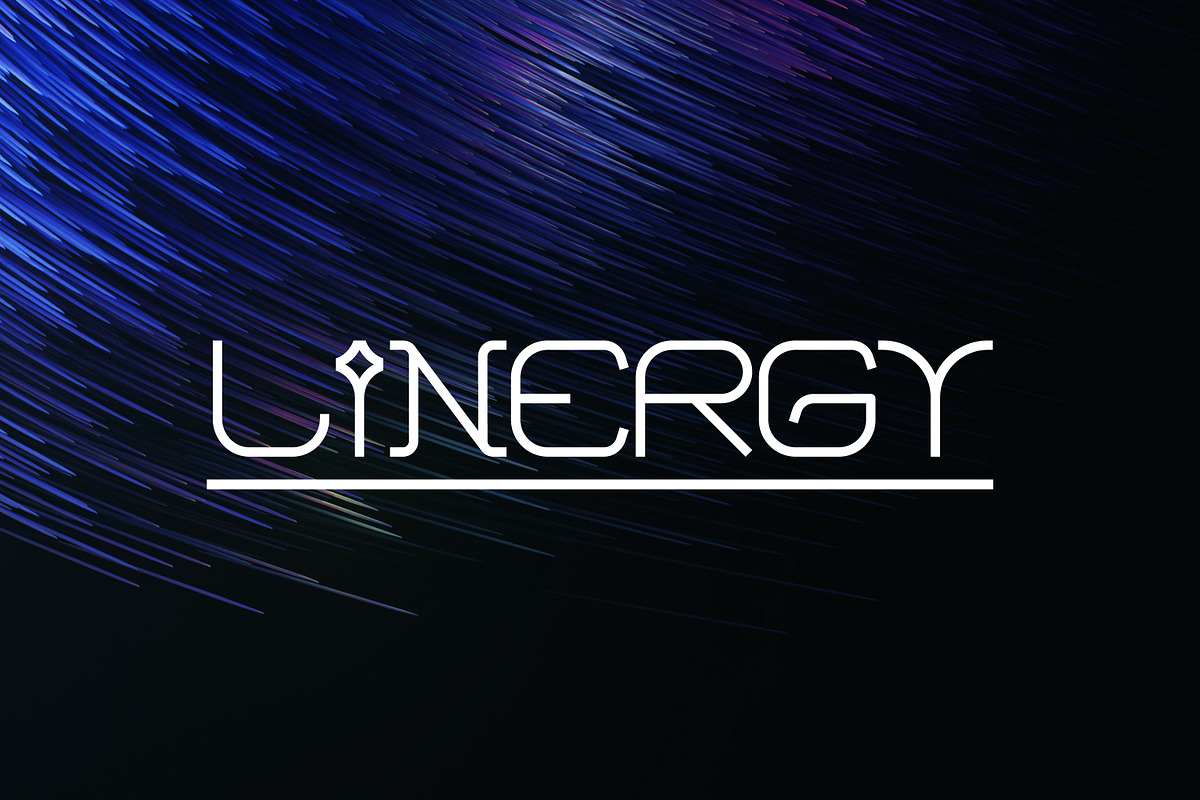 Linergy Reguler, a Sans Serif Font by ganuDESIGN (Photo 1 of 8)