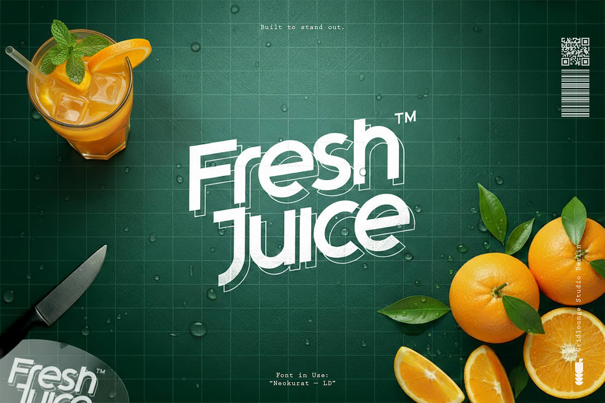 Neokurat LD - Geometric Display Font, a Sans Serif Font by Gridlounge (Photo 7 of 11)