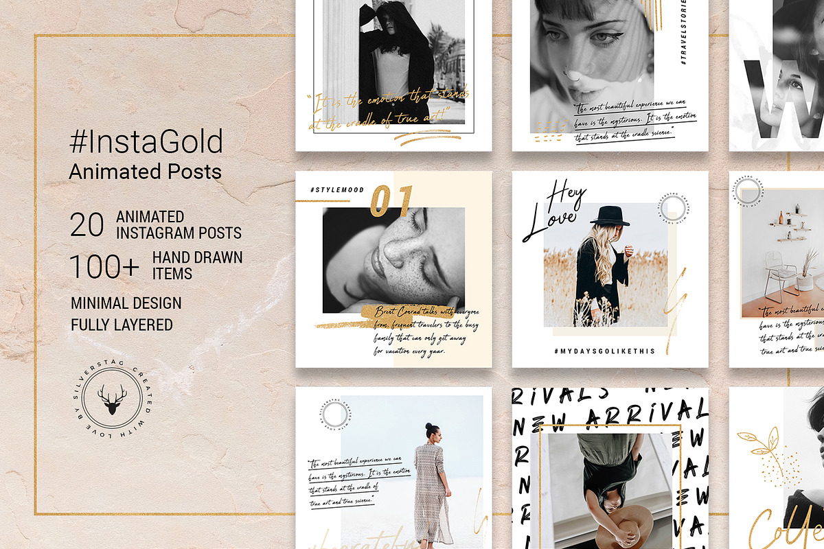 Ultimate Instagram Bundle + Updates, a Social Media Template by SilverStag Type Foundry (Photo 9 of 28)
