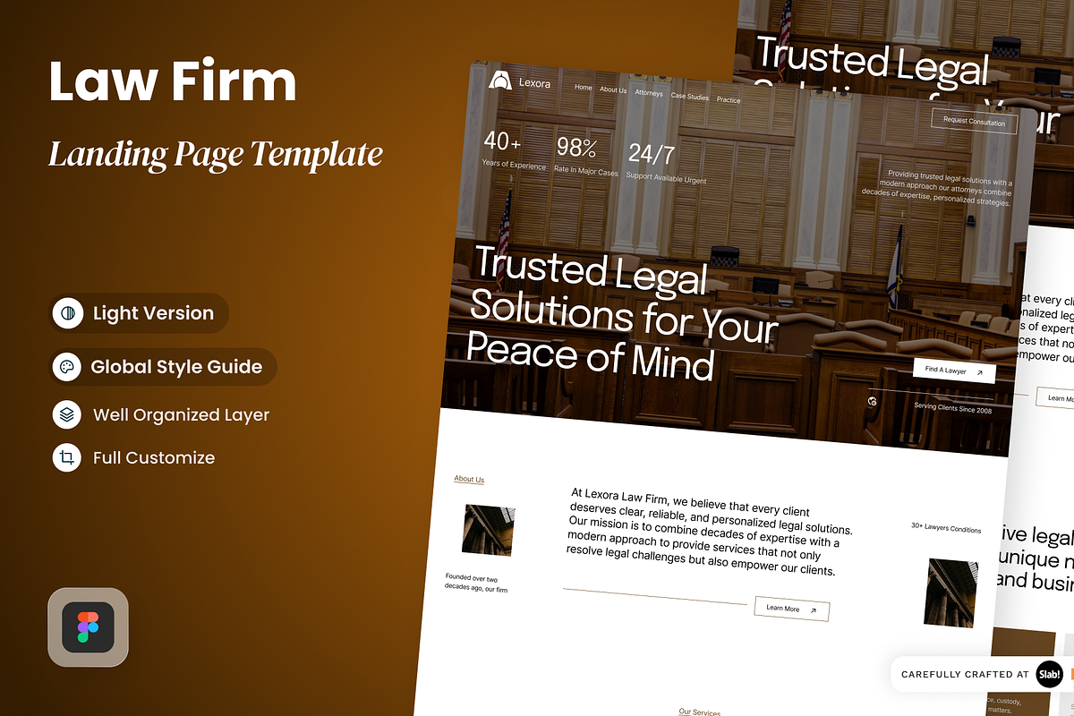 Lexora - Law Firm Landing Page