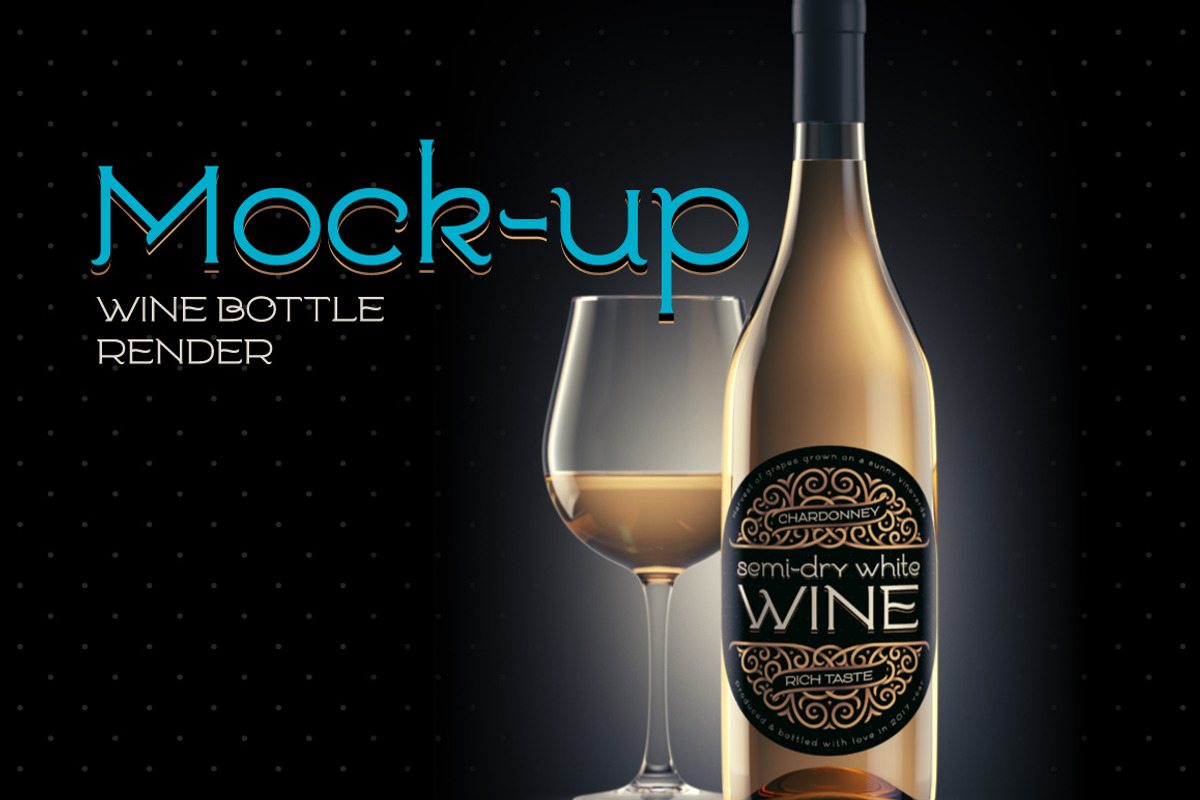 Goodwine Font, Label, Mockup preview 2