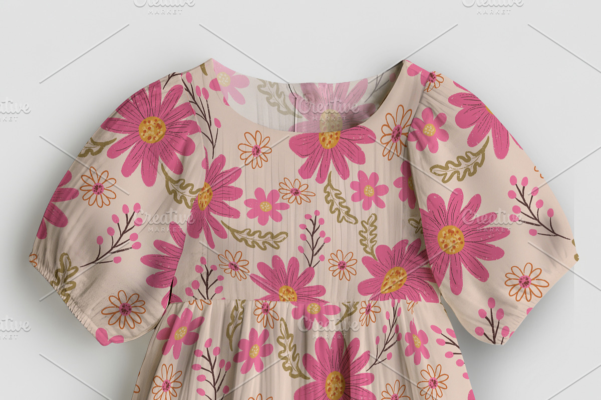 Baby Girl Dress Mockup, a Shirt Mockup by Nora Gad (Photo 7 of 15)