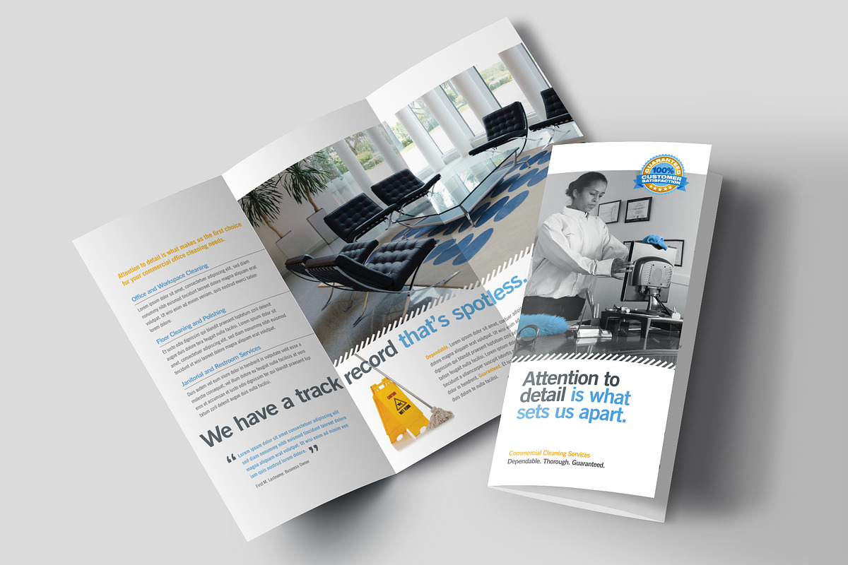 Commercial Cleaning Brochure, a Brochure Template by StockLayouts (Photo 1 of 4)