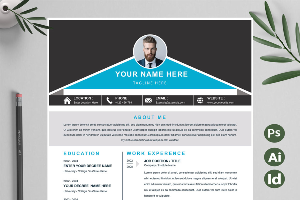 New Style Resume Template, a Resume Template by Attractive Resume (Photo 1 of 3)