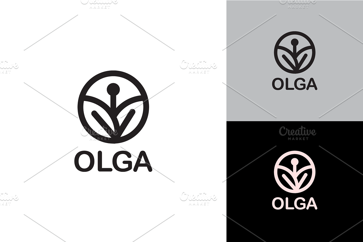 Olga Logo Symbols, a Branding & Logo Template by zaqilogo