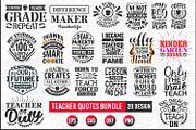 Teacher typographic svg bundle., a Graphic by Uniquesvg99 (Thumbnail 1 of 21)
